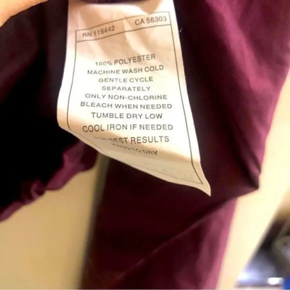 ZINE Maroon Lightweight‎ Jacket With Front Pockets Size Large